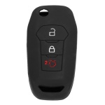 Θήκη κλειδιού για αυτοκίνητα Ford 1011-07, εύκαμπτη, μαύρη