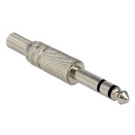 GOOBAY βύσμα 6.3mm 11037 με ελατήριο, stereo, μεταλλικό, ασημί, 10τμχ