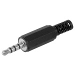 GOOBAY βύσμα 3.5mm 11578, 4 contacts, πλαστικό, μαύρο, 10τμχ