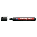 EDDING ανεξίτηλος μαρκαδόρος 300, 1.5-3mm, επαναγεμιζόμενος, μαύρος