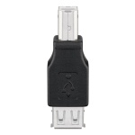 GOOBAY αντάπτορας USB σε USB Type B 50291, θηλυκό σε αρσενικό, μαύρος