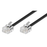 GOOBAY καλώδιο τηλεφώνου 50317, RJ11 6P4C, CCA, 3m, μαύρο