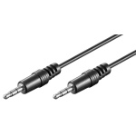 GOOBAY καλώδιο ήχου 3.5mm 51660, 3 pin stereo, copper, 5m, μαύρο