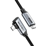 CABLETIME καλώδιο USB-C CT-CMCML-AG1, γωνιακό, 100W 20Gbps 4K, 1m, μαύρο