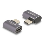 DELOCK αντάπτορας USB-C 60047, αρσενικό σε θηλυκό, 100W, 40Gbps, γκρι