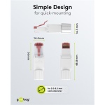 GOOBAY βύσμα RJ45 65942, CAT 6 UTP, tool-free, λευκό - Image 5