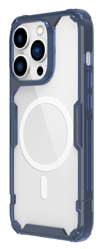 6902048248601 NILLKIN θήκη Nature Pro Magnetic για iPhone 14 Pro, μπλε & διάφανη - Image 1