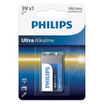 PHILIPS Ultra αλκαλική μπαταρία 6LR61E1B/10, 6LR61 9V, 1τμχ