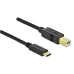 DELOCK καλώδιο USB-C σε USB Type B 83328, 0.5m, μαύρο