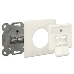 DELOCK Modular Wall Outlet Δικτύου, Cat.6A, 2x LSA, 2 Port - Image 2