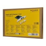 DELOCK κάρτα επέκτασης PCIe x1 σε 2x RJ45 Gigabit 88205, 1000Mbps - Image 4