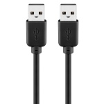 GOOBAY καλώδιο USB 2.0 Type A 93594, copper, 3m, μαύρο