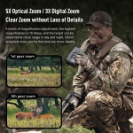 APEXEL ψηφιακά κιάλια APL-NV009 με νυχτερινή όραση, 5x/3x, 4K/2MP, μαύρα - Image 6