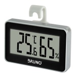 BRUNO ψηφιακό θερμόμετρο & υγρασιόμετρο BRN-0081, °C & °F, λευκό