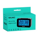 BRUNO ξυπνητήρι BRN-0130 με μέτρηση θερμοκρασίας, °C & °F, μαύρο - Image 2