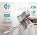 BRUNO ηλεκτρική σκούπα 2 σε 1 BRN-0133, 600W, λευκή-ασημί - Image 3