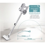BRUNO ηλεκτρική σκούπα 2 σε 1 BRN-0133, 600W, λευκή-ασημί - Image 7