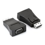 POWERTECH Αντάπτορας DisplayPort (M) σε VGA (F) CAB-DP035, μαύρο