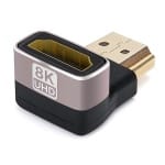 POWERTECH αντάπτορας HDMI 2.1 CAB-H158, 8K/60Hz, γωνιακός, μαύρος