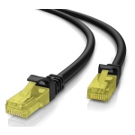 POWERTECH καλώδιο δικτύου CAB-N211 Cat 5e U/UTP, CCA 26AWG, 0.25m, μαύρο