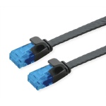 POWERTECH καλώδιο δικτύου CAB-N344, flat, Cat 6a U/UTP, 3m, μαύρο