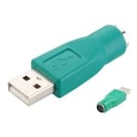 POWERTECH αντάπτορας USB 2.0 αρσενικό σε PS2 θηλυκό CAB-U020, πράσινος