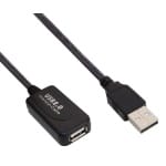 POWERTECH καλώδιο προέκτασης USB CAB-U054, ενισχυτής, 480Mbps 15m, μαύρο