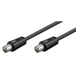 POWERTECH καλώδιο κεραίας RF αρσενικό - RF αρσενικό CAB-V007, μαύρο, 1.5m