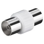 POWERTECH αντάπτορας καλωδίου κεραίας CAB-V030, θηλυκό, λευκός, 5τμχ