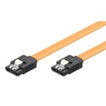 POWERTECH Καλώδιο SATA III 7-pin σε 7-pin CAB-W024, Metal Clip, 0.4m