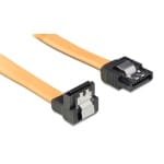 POWERTECH Καλώδιο SATA III 7pin σε 7pin 90° CAB-W026, Metal Clip, 0.35m