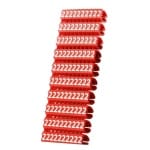 POWERTECH Clip αρίθμησης καλωδίου Νο 2, Red, 10τεμ.