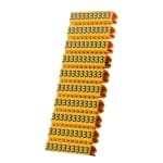 POWERTECH Clip αρίθμησης καλωδίου Νο 3, Orange, 10τεμ.