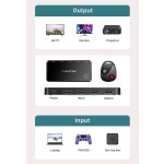 CABLETIME HDMI switch CT-HS4K3 με ασύρματο χειριστήριο, 3 σε 1, 4K, γκρι - Image 3