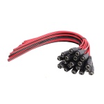FOLKSAFE καλώδιο FS-DCPIGTAIL-F με θηλυκό βύσμα 5.5x2.1mm, 10τμχ