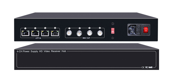 FS-HD4604VPS12 FOLKSAFE video and power receiver hub FS-HD4604VPS12, 4 channel - Image 1
