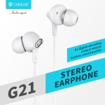 CELEBRAT earphones με μικρόφωνο G21, 3.5mm σύνδεση, Φ12mm, 1.2m, μαύρα - Image 3