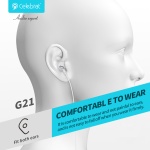 CELEBRAT earphones με μικρόφωνο G21, 3.5mm σύνδεση, Φ12mm, 1.2m, μαύρα - Image 6