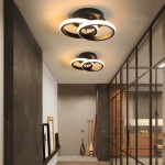 POWERTECH LED φωτιστικό οροφής HLL-0081, 20W, 4000K, 24.5x16.5cm, μαύρο - Image 2