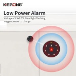 KERONG ηλεκτρικό λουκέτο ασφαλείας KR-Y4621P, συνδυασμού, μαύρο - Image 3