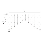 MOON IN THE ROOM LED λαμπάκια κουρτίνα ML49C, 0.7 x 3m, 230V, 136 LED - Image 4