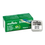 MURATA μπαταρία Silver Oxide για ρολόγια SR1130, 1.55V, No389/390, 10τμχ