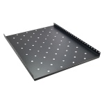 POWERTECH σταθερό ράφι για rack 19" NETW-0019, βάθος 650mm, μαύρο, 2τμχ