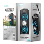 CELEBRAT φορητό ηχείο OS-01, 10W, 1200mAh, Bluetooth, FM, LED, μαύρο - Image 5