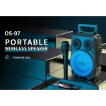 CELEBRAT φορητό ηχείο OS-07 με μικρόφωνο, 5W, 1200mAh, Bluetooth, μαύρο - Image 2
