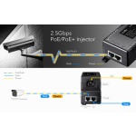CUDY 2.5Gbps PoE+/PoE injector POE500, 30W - Image 2