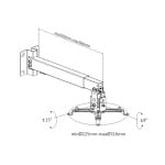 BRATECK universal βάση PRB-2G για projectors οροφής και τοίχου - Image 3