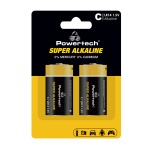 POWERTECH αλκαλικές μπαταρίες Super Alkaline PT-1216, LR14, 1.5V, 2τμχ