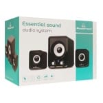 POWERTECH ηχεία Essential sound PT-843, 2.1, 5W + 2x 3W, 3.5mm, μαύρα - Image 3