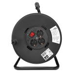 POWERTECH μπαλαντέζα με βάση PT-917, 3x schuko, 16A, 50m, μαύρη
